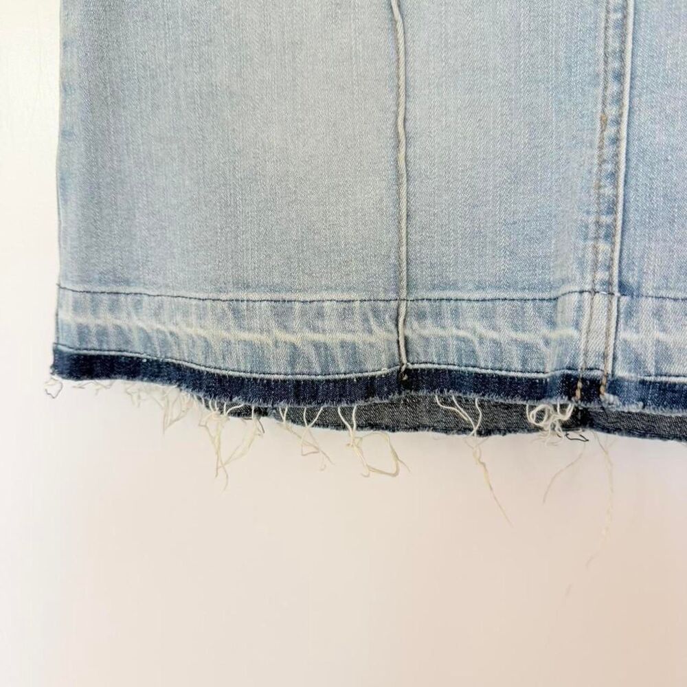 Y2K VINTAGE TAG RAG CULTURE SEAMED DENIM MINI SKIRT - Size 3 - Picture 3 of 6